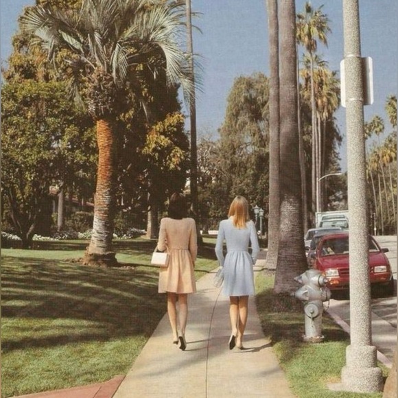 Chanel Vintage Spring/Summer 1996 Light Blue CC Tweed 96P Coat Mini Dress - Picture 4 of 16